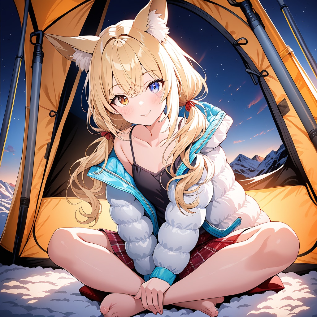 キャンパー狐娘・四女