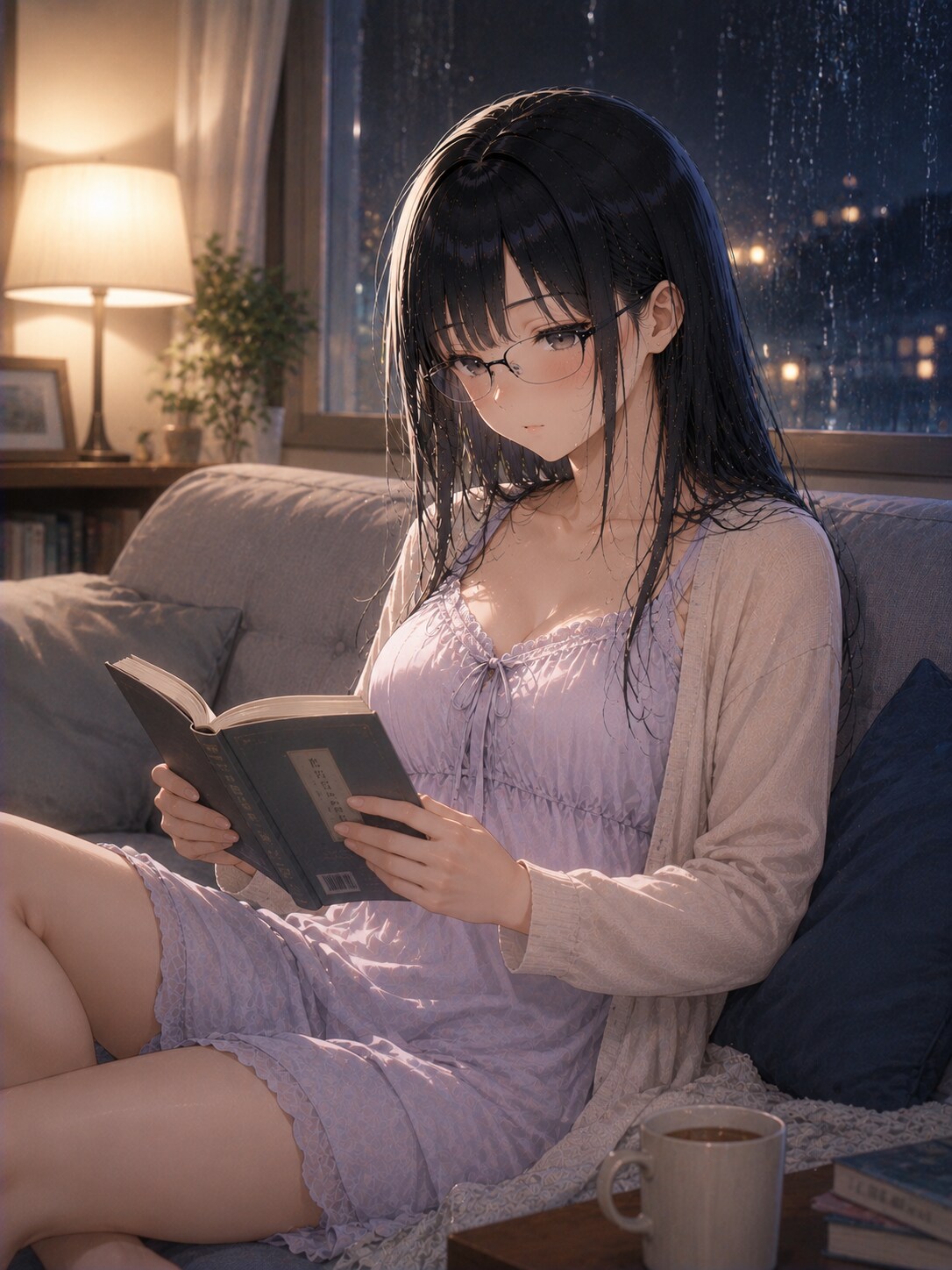 【ナオ】雨の夜 | の人気AIイラスト・グラビア