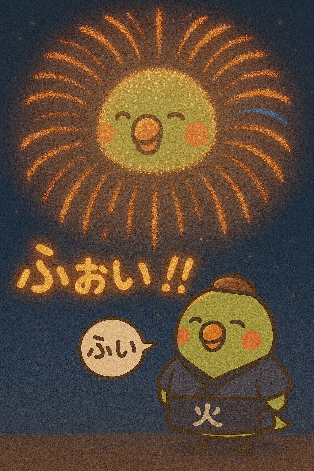 花火職人インコ