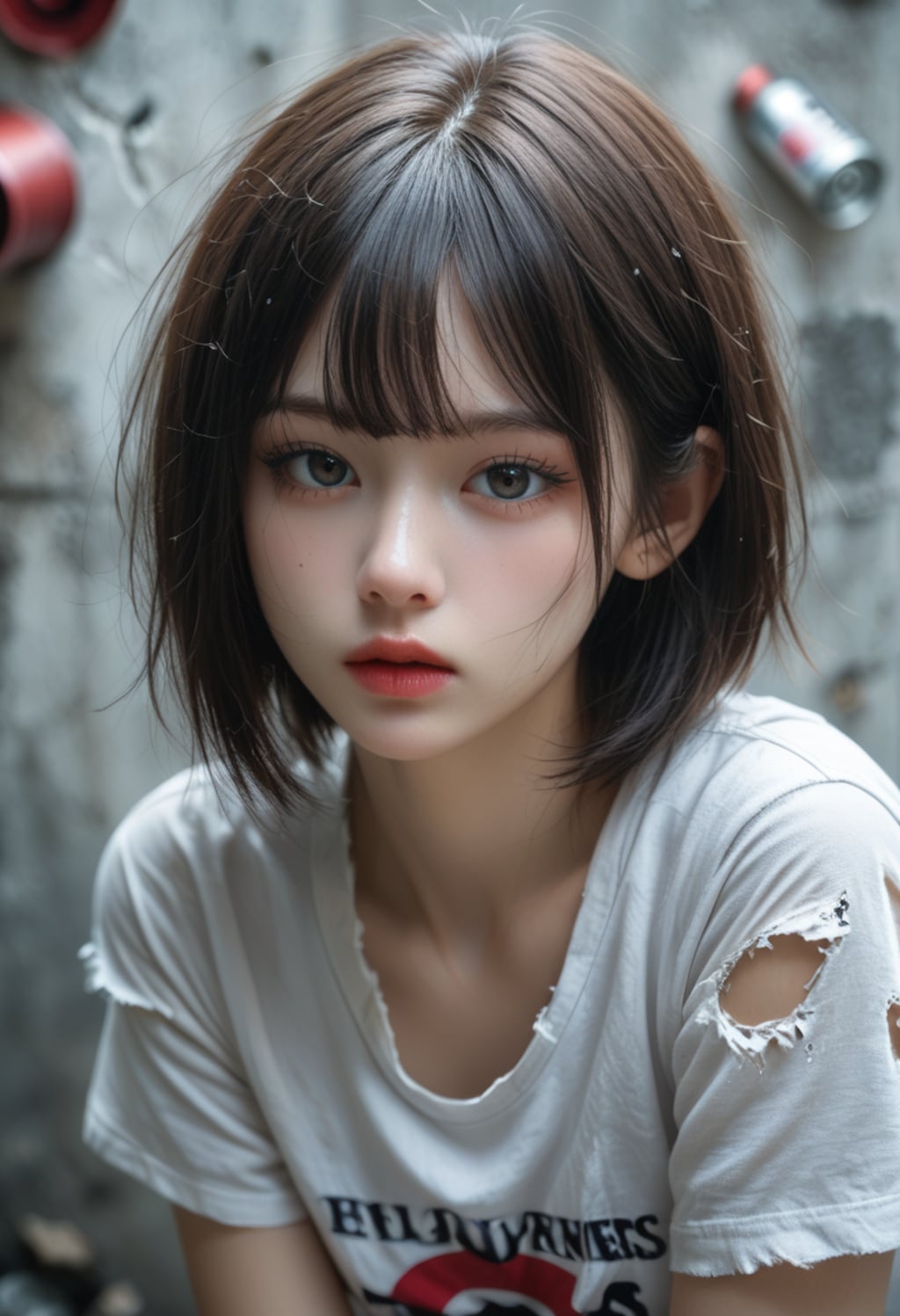 廃墟の美少女