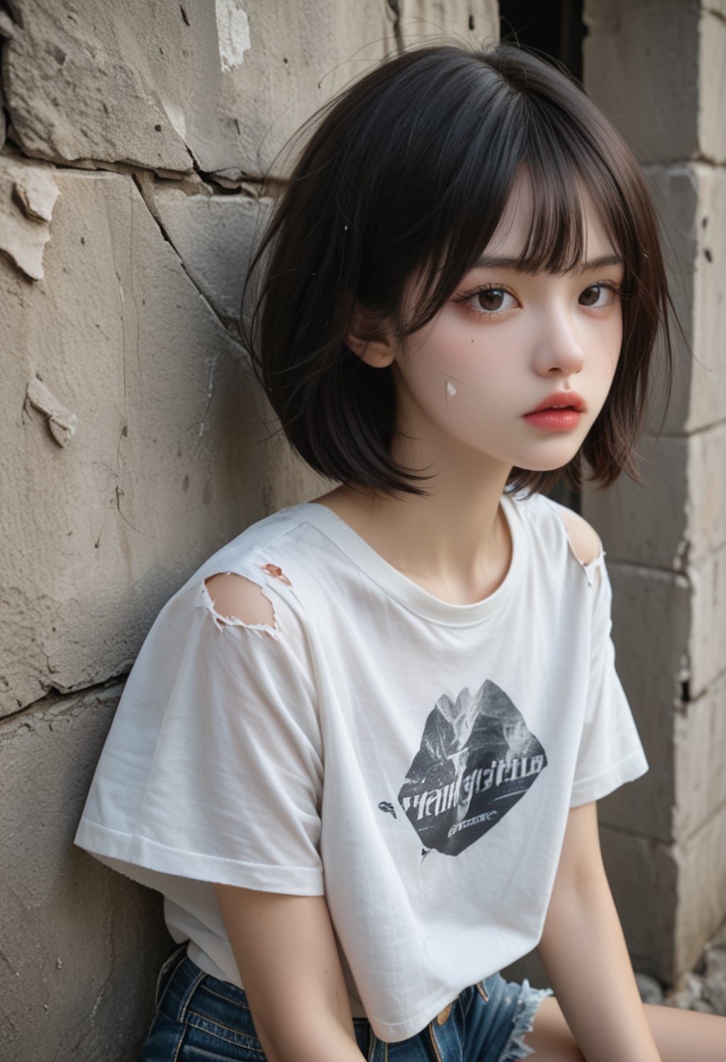 廃墟の美少女
