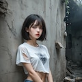 廃墟の美少女 5枚目
