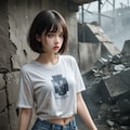 廃墟の美少女 3枚目