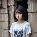 廃墟の美少女 2枚目