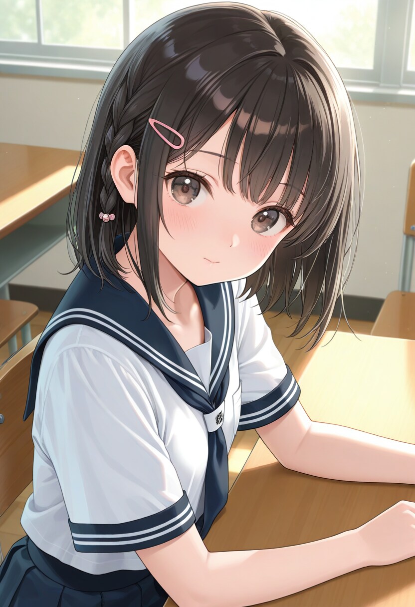 黒髪の美少女(375)