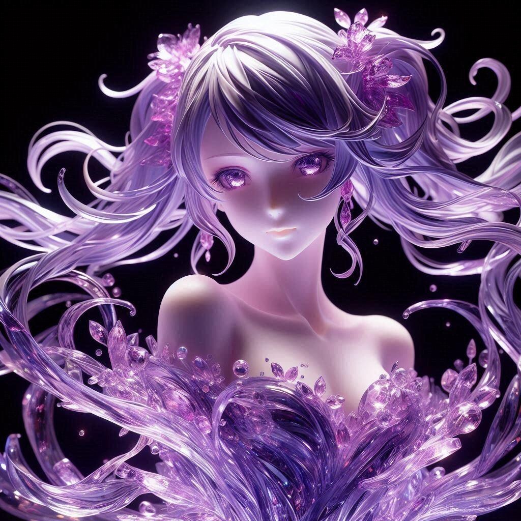 宝石アート 紫水晶の歌姫