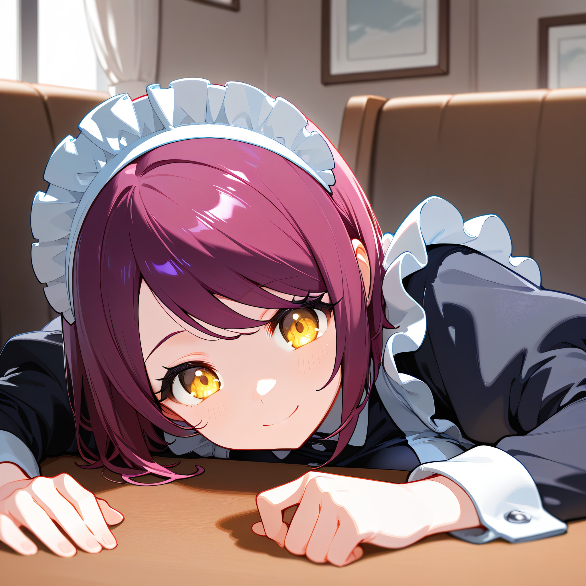 こんにちは（挨拶メイドの芽衣ちゃん） | の人気AIイラスト・グラビア