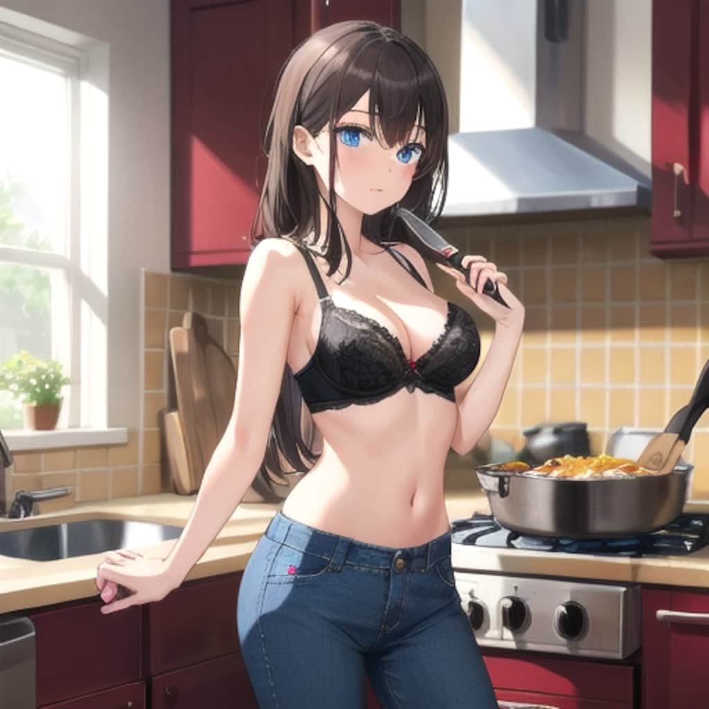 料理中!