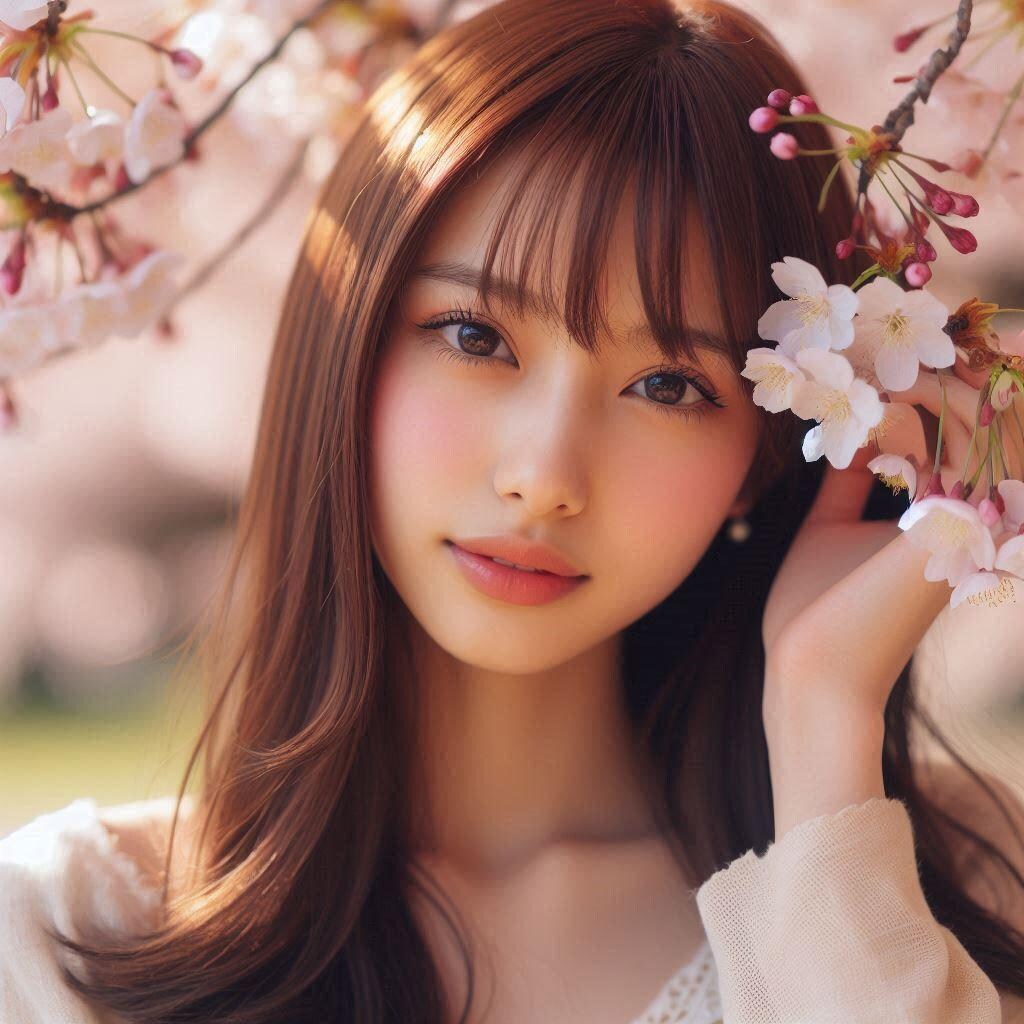 桜の木の下で。