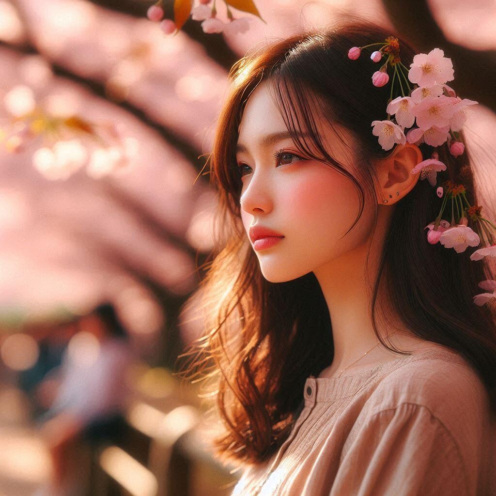 桜の木の下で。