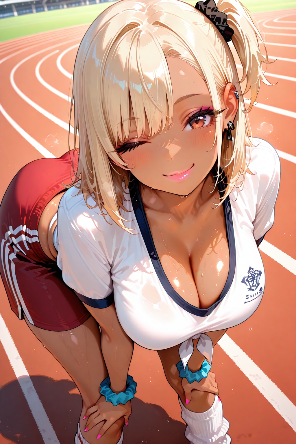 ゴール直後のギャル子ちゃん