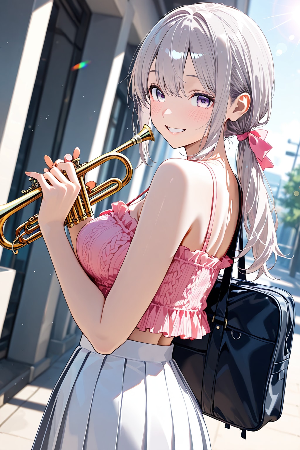部活帰り♡　吹奏楽部のお姉さん