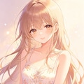 女の子、アニメ風のイラスト、キャミソール 7枚目