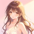 女の子、アニメ風のイラスト、キャミソール 2枚目