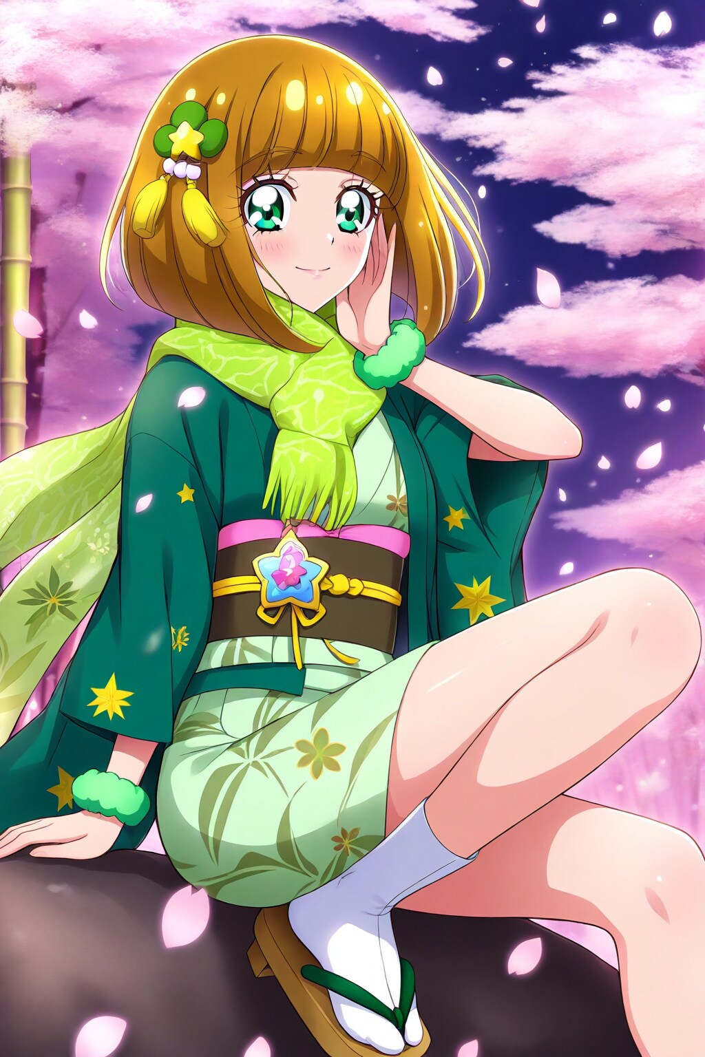 プリキュア風スタイル着物女子