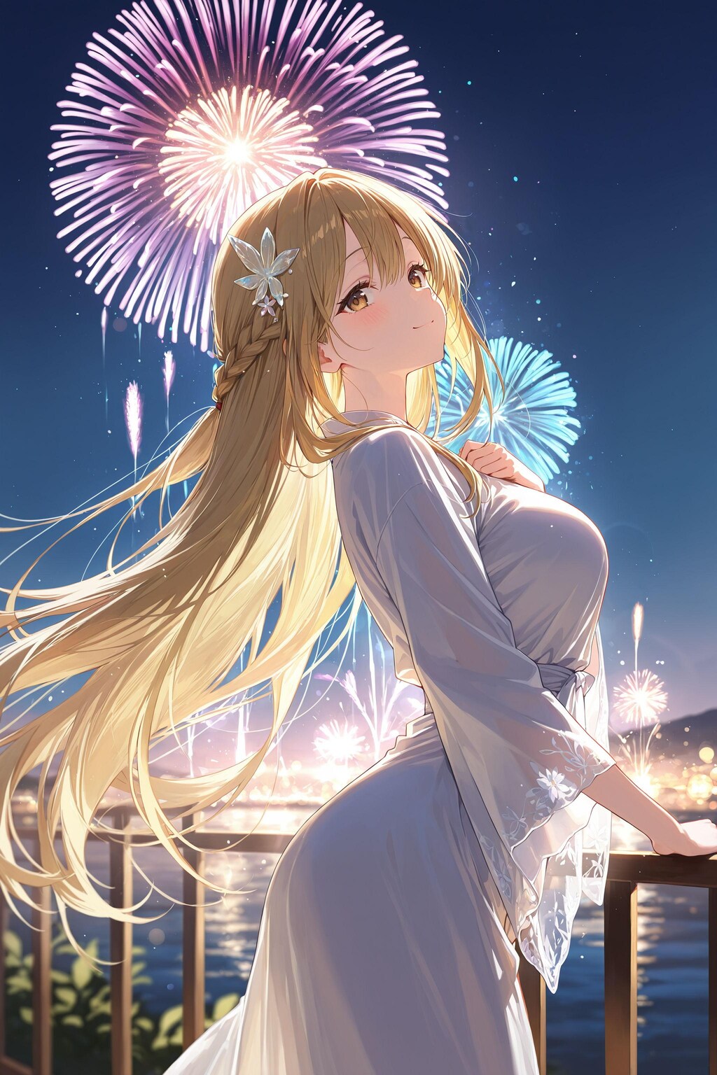 異世界学園の少女さん（夏休みの花火）