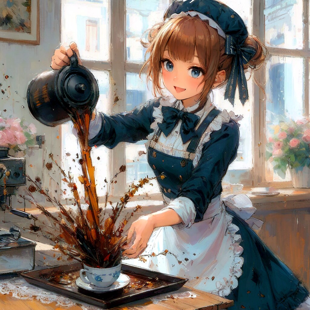 大雑把なウェイトレス (ウェイトレスの少女⑤)