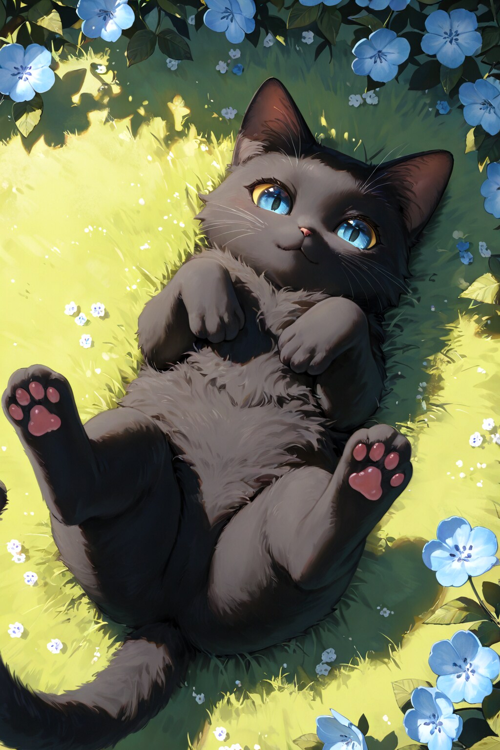 落ちている猫
