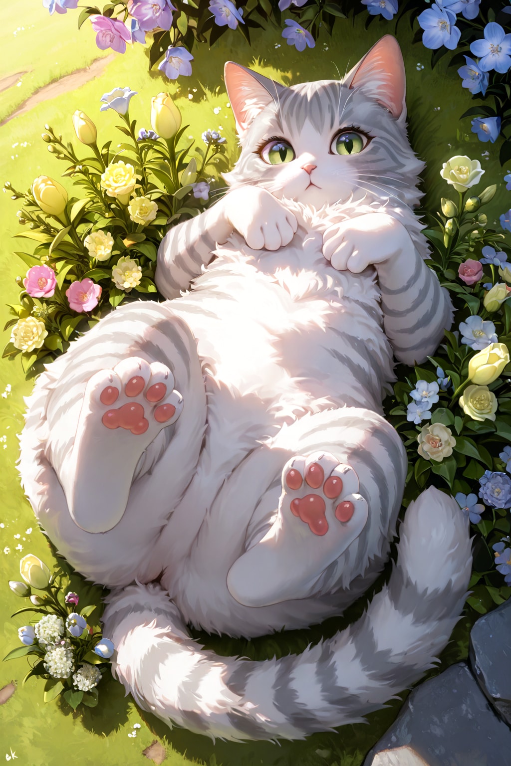 落ちている猫
