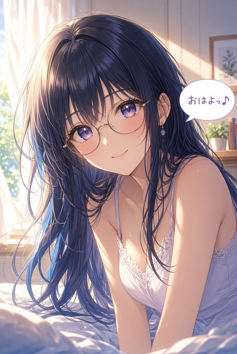 黒髪メガネ「おはよっ」