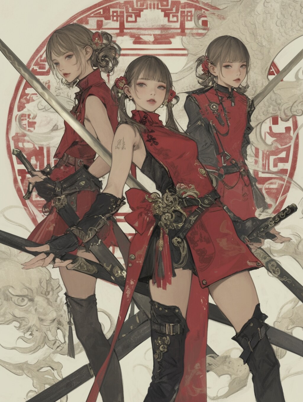 女炎之剑客 [红] 三姐妹