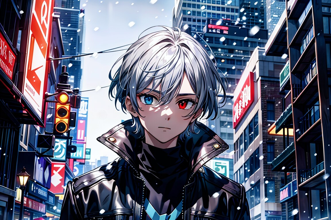 Cyberpunk & Snow ─ 白虎 ─ 青い目を綺麗に！Ver.