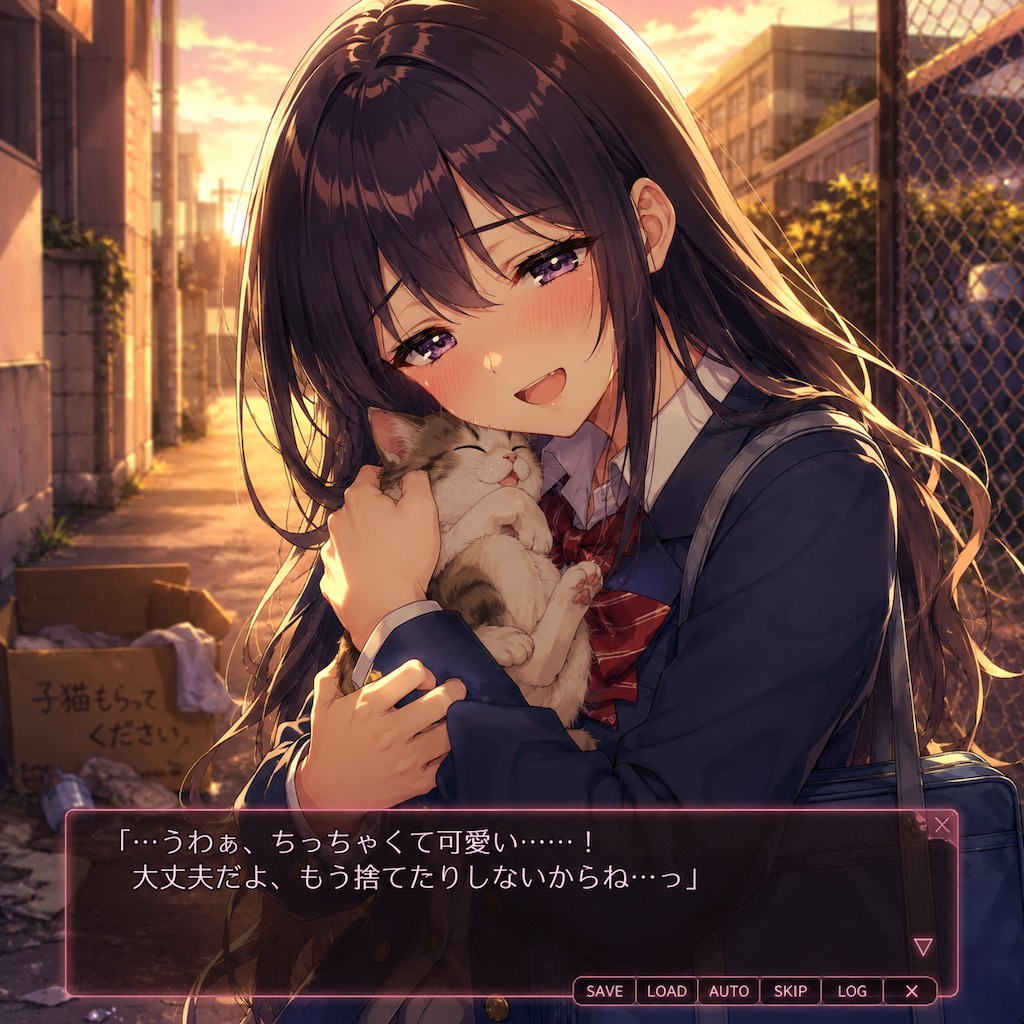 不良が子猫萌え