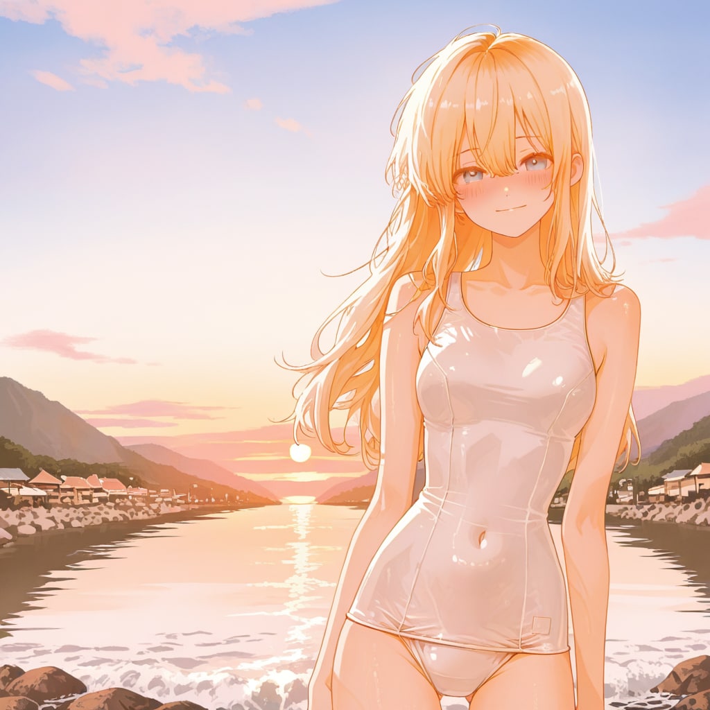 ちちぷいちゃんと川遊び