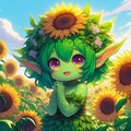 向日葵の植物モンスター娘ちゃん 3枚目