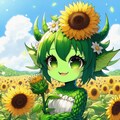 向日葵の植物モンスター娘ちゃん 4枚目