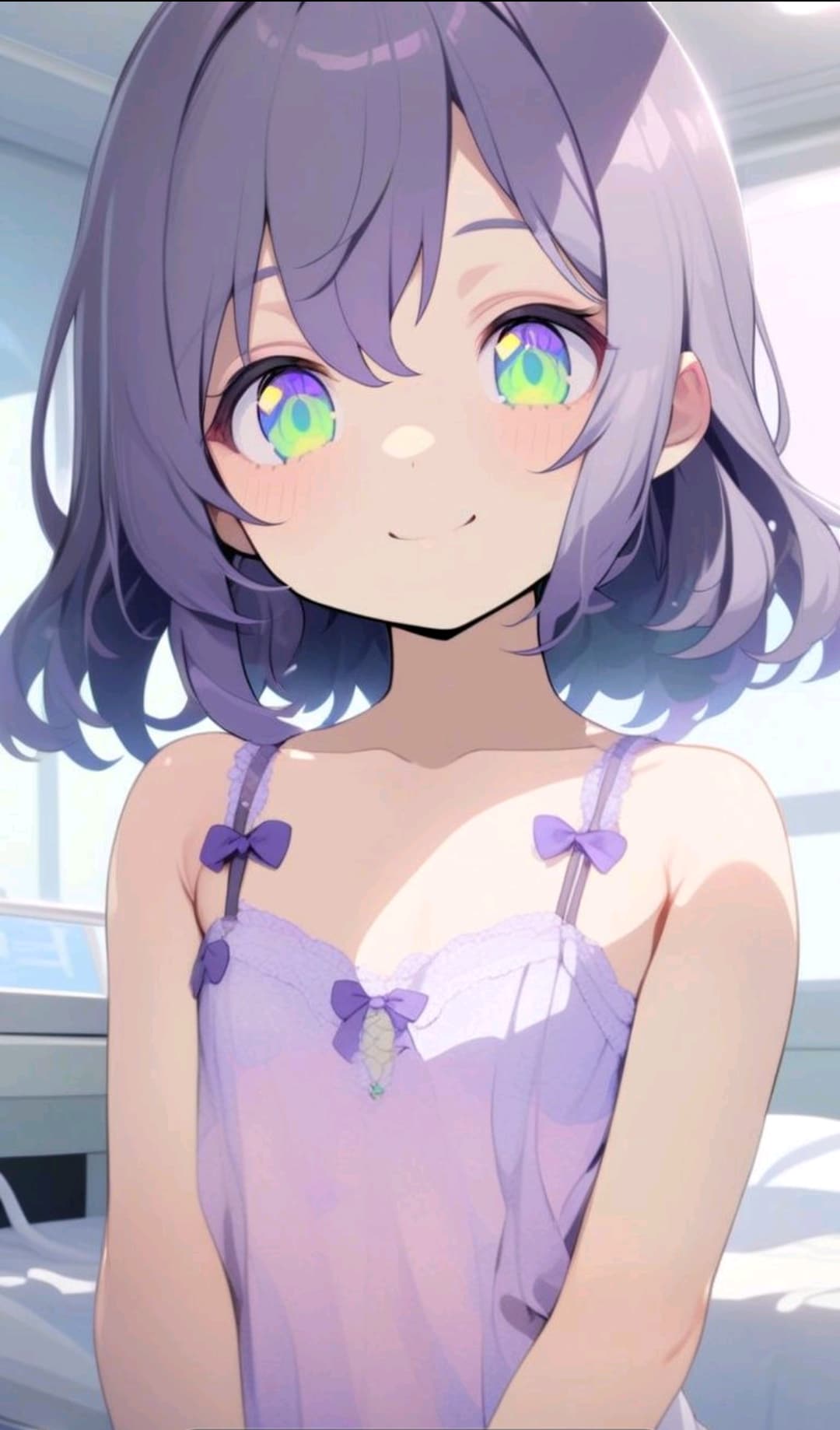 紫髪の小さな女の子