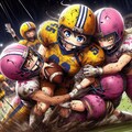 🏈泥まみれの女子アメフト 142 2枚目