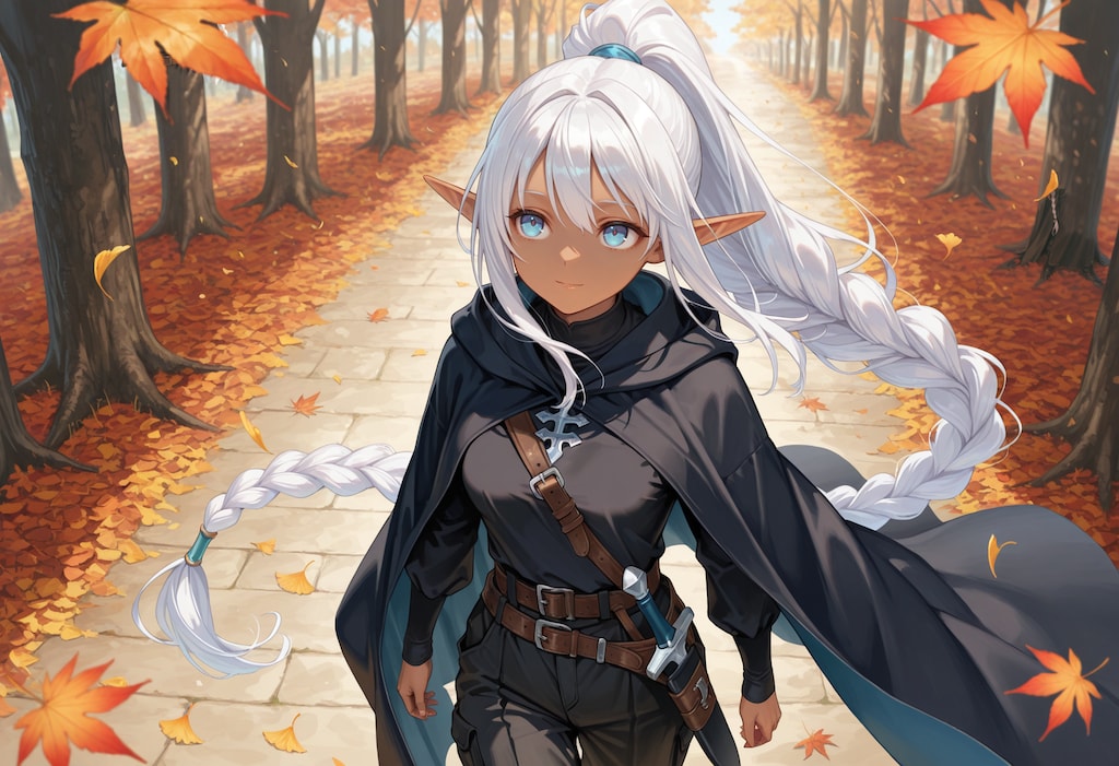 秋とダークエルフさん