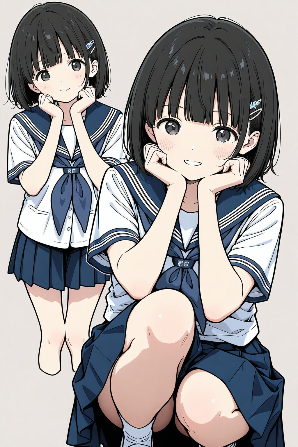 しゃがみ妹ちゃん✨