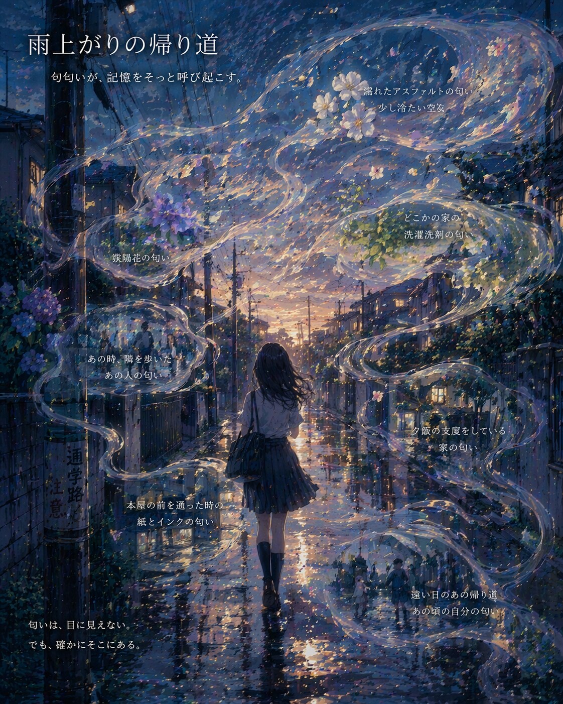 雨上がりの帰り道