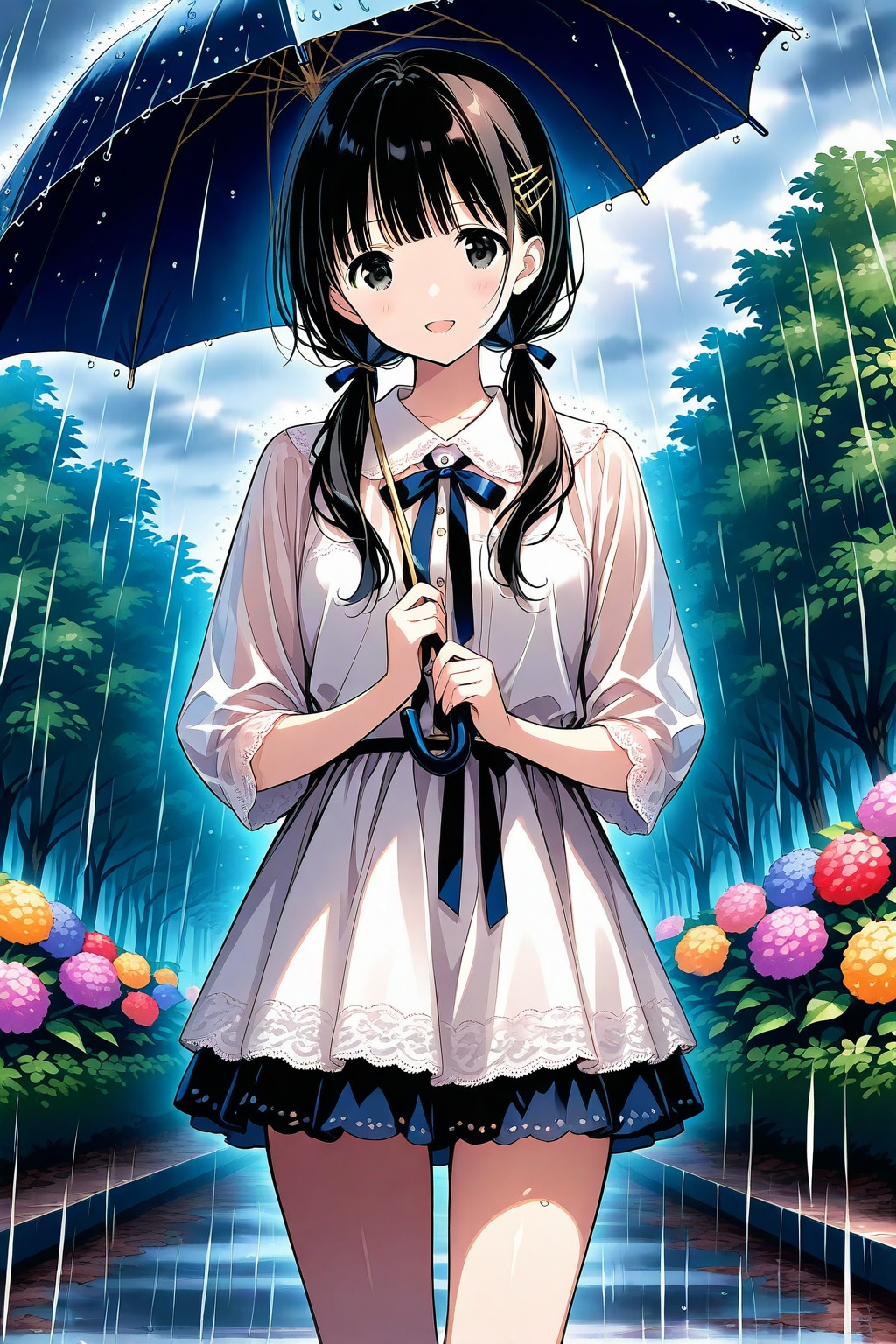 雨の公園☔🐌
