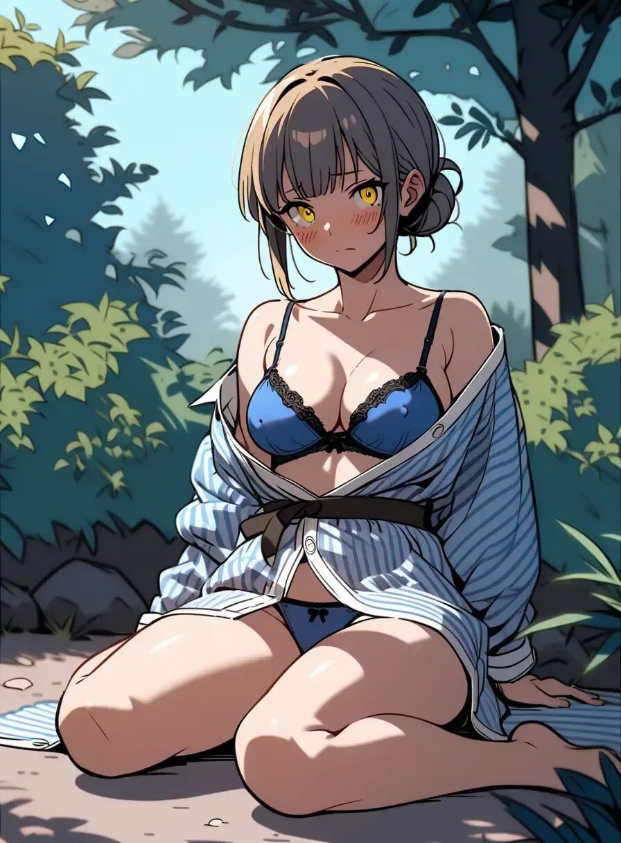 乱れた浴衣