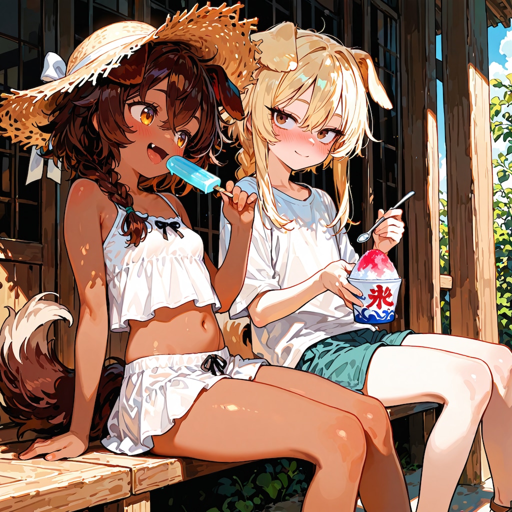 まりあちゃんと涼む夏