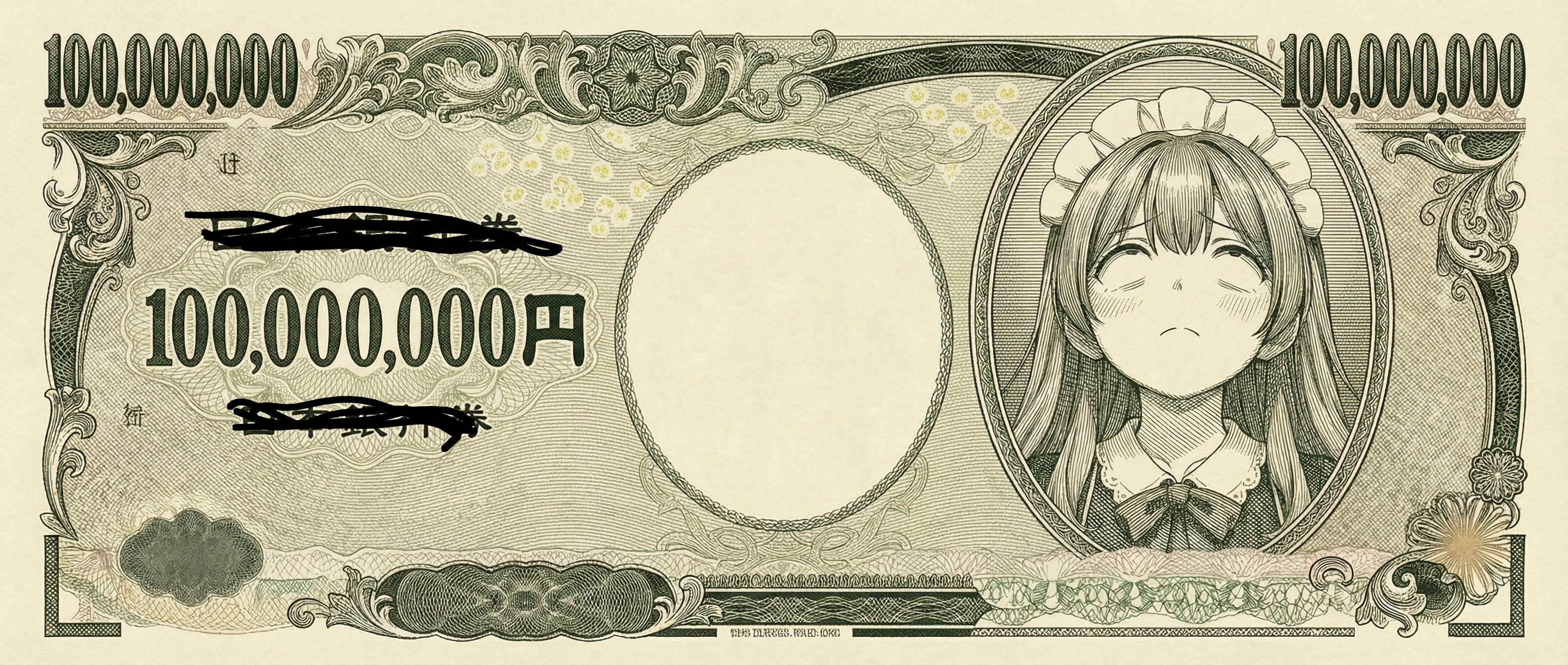 💰いちおくえんさつ💰 | の人気AIイラスト・グラビア