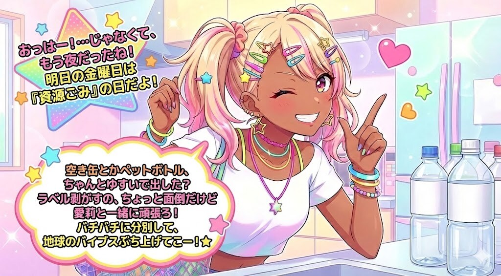 ゴミの日を教えてくれるタスク