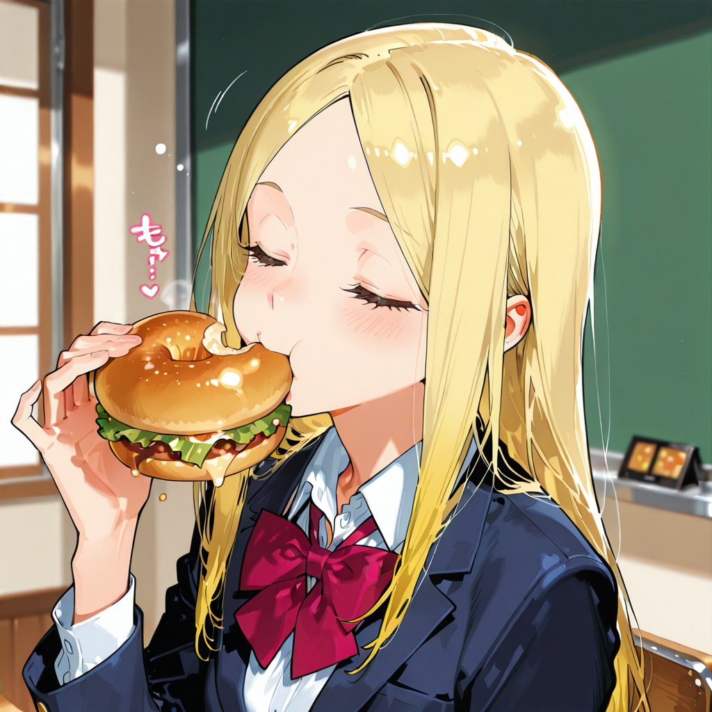 ゆったりハンバーガータイム。