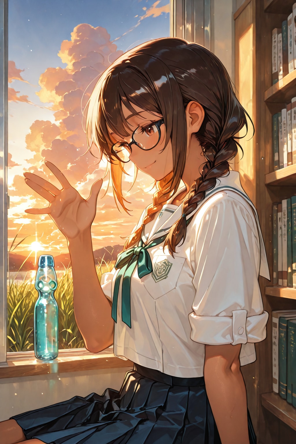 夕暮れの放課後