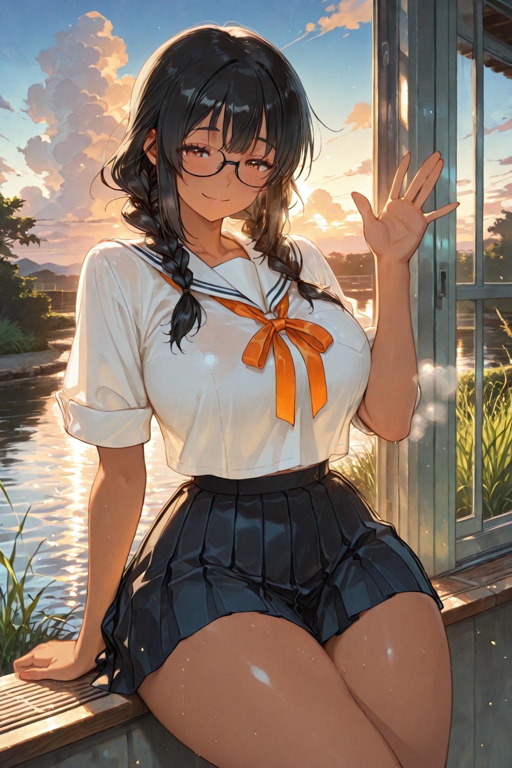 夕暮れの放課後
