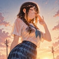 夕暮れの放課後 3枚目