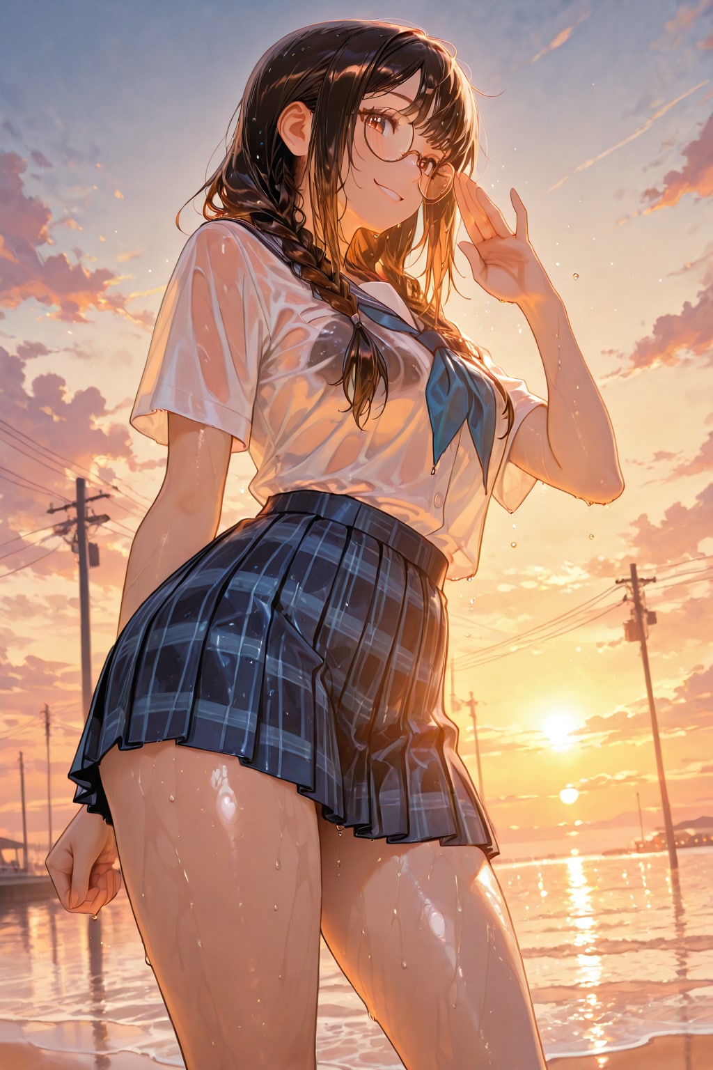 夕暮れの放課後