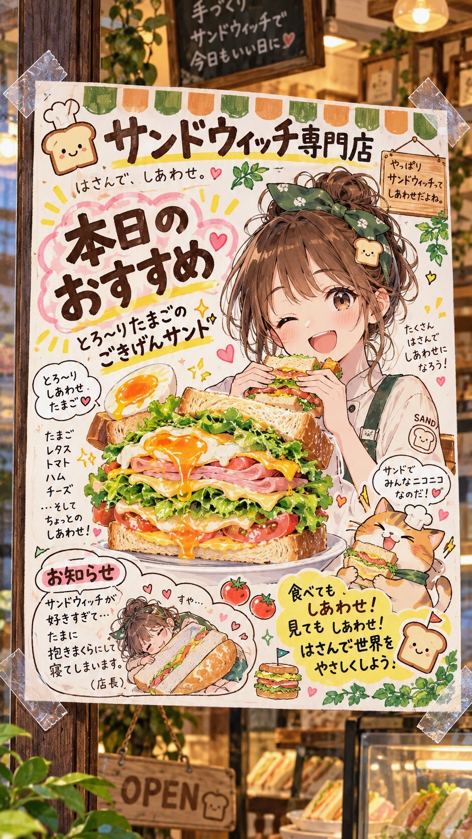 今日の貼り紙98 | の人気AIイラスト・グラビア