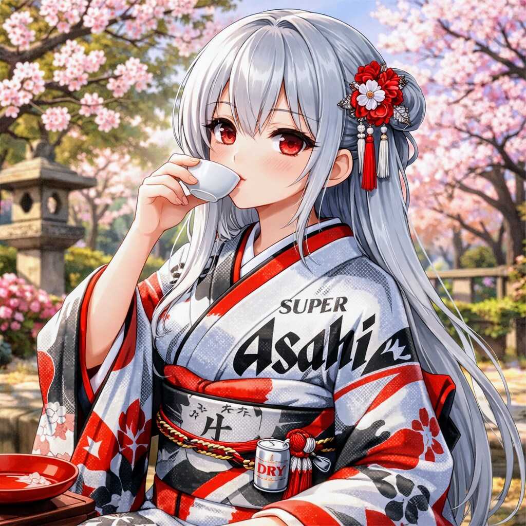 梅の花見のスーパードライさん