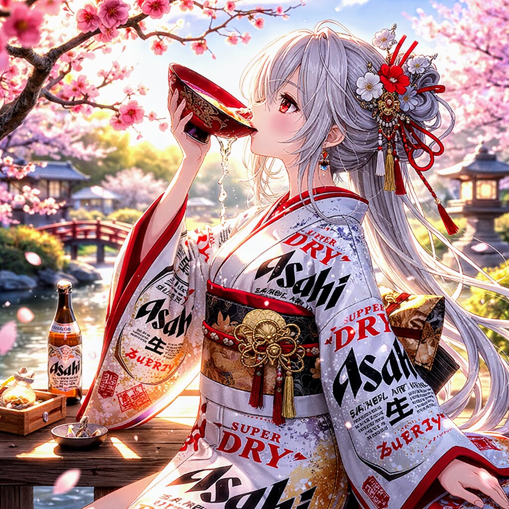 梅の花見のスーパードライさん