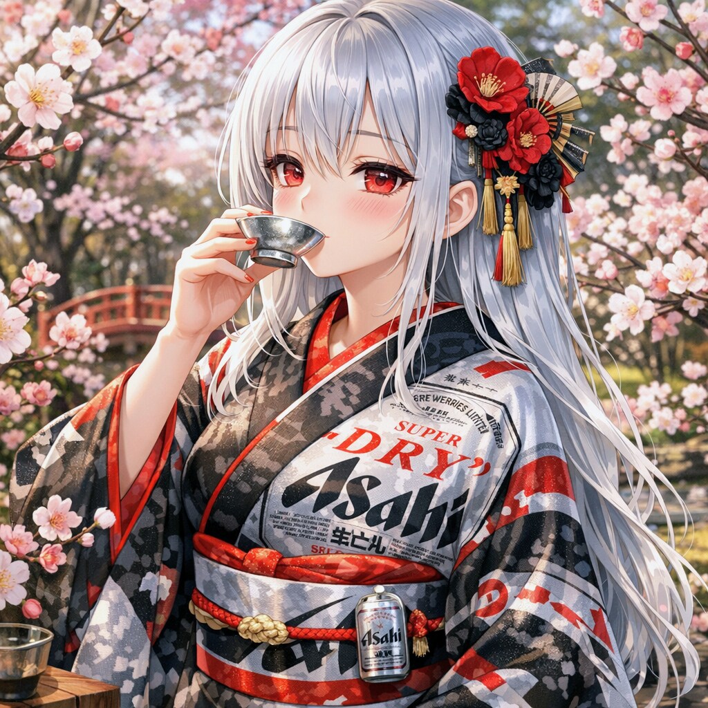 梅の花見のスーパードライさん