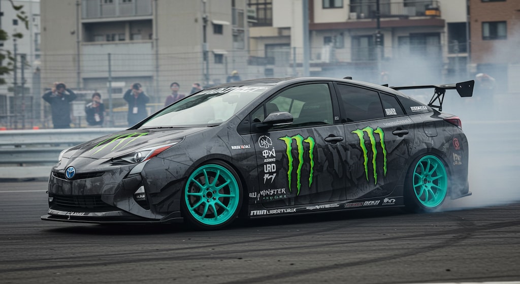 モンスターエナジープリウスのドリ車